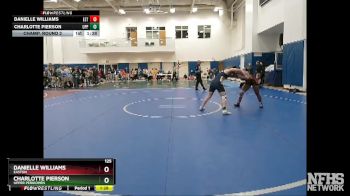 125 lbs Champ. Round 2 - Danielle Williams, Easton vs Charlotte Pierson, Upper Perkiomen
