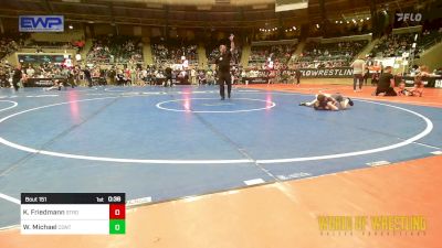 49 lbs Consi Of 4 - Kyle Friedmann, Strongsville vs Wyatt Michael, Contender Wrestling Academy