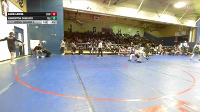 157 lbs Cons. Round 2 - Kingston Shields, Tahquitz vs Luke Lewis, Elsinore
