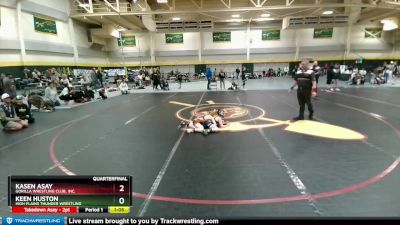 60 lbs Quarterfinal - Kasen Asay, Gorilla Wrestling Club, Inc. vs Keen Huston, High Plains Thunder Wrestling