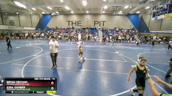 72 lbs Quarterfinal - Ezra Gamber, Shootbox Wrestling Club vs Bryan Mecham, Cougars Wrestling Club