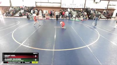 125 lbs Champ. Round 1 - Gunner Knudsen, Sanderson Wrestling Academy vs Grant Keel, Uintah