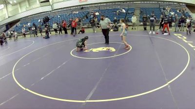 14U Girls - 120 lbs 5th Place Match - Layla Sapozhnikov, Toss Em Up Wrestling Academy vs Ryan Gallagher, Viking Wrestling Club