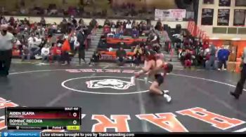 120 lbs Cons. Round 4 - Aiden Slama, MILTON (WI) vs Dominic Recchia, YORKVILLE (HS)