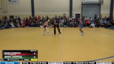 65 10U Quarterfinal - Drake Cooreman, MN Elite Wrestling vs Geremy Thompson, Owatonna Wrestling Academy