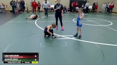 53 lbs Quarterfinal - Liam Wikstrom, Cherry Creek Wrestling Club vs Gunnar Holm, Steelclaw Wrestling Club