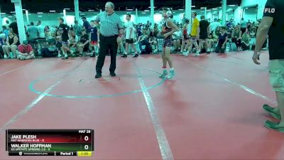 76 lbs Round 4 (6 Team) - Walker Hoffman, U2 Upstate Uprising 2.0 vs Jake Plesh, Mat Warriors Blue