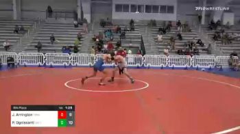 145 lbs 5th Place - Jackson Arrington, Young Guns Black vs Paul Ognissanti, Team Shutt South