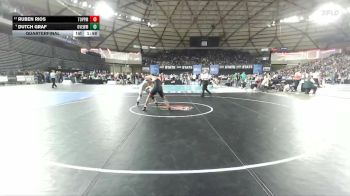 Boys 2A 157 lbs Quarterfinal - Ruben Rios, Toppenish vs Dutch Graf, Grandview