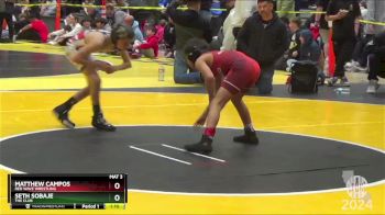 70 lbs Round 4 - Matthew Campos, Red Wave Wrestling vs Seth Sobaje, The Club