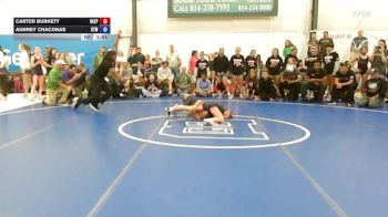 40 lbs Semifinal - Carter Burkett, Virginia Team Predator - W vs Audrey Chaconas, Cordoba Trained - W