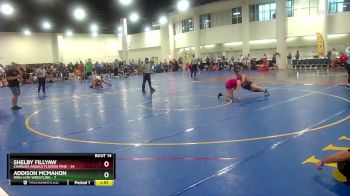 130 lbs Round 4 (8 Team) - Shelby Fillyaw, Charlies Angels Florida Pink vs Addison Mcmahon, Iron Lion Wrestling