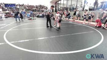 75 lbs Semifinal - Liam Baughman, Blackwell Wrestling Club vs Hailen Hiner, Pawnee Wrestling Club