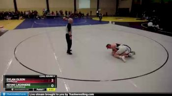 152 lbs Cons. Round 3 - Keyan Laganiere, Kasson-Mantorville vs Dylan Olson, Farmington