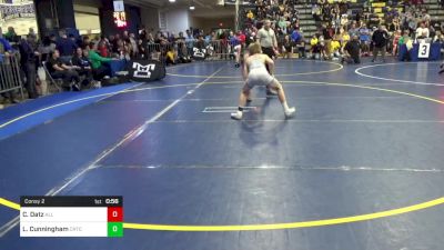 96 lbs Consy 2 - Carter Datz, All American WC vs Landen Cunningham, Crtc