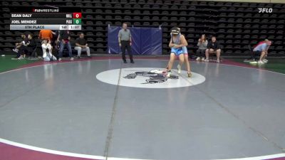 120 lbs 5th Place - Sean Daly, Millstone vs Joel Mendez, Piscataway