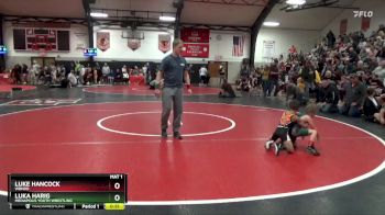 Bracket 5 lbs Semifinal - Luke Hancock, WBNDD vs Luka Harig, Mediapolis Youth Wrestling