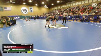 110 lbs Champ. Round 2 - Julie Delgado, Pioneer Valley vs Brittany Vargas Alvarado, Mariposa