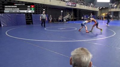 85 lbs Semifinal - Colton Boose, New Oxford vs Emerson Clouse, Wyalusing