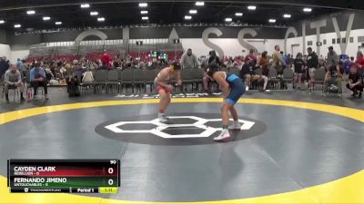 90 lbs Round 3 (8 Team) - Fernando Jimeno, Untouchables vs Cayden Clark, Rebellion