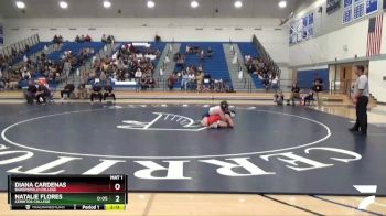 160 lbs Quarterfinal - Natalie Flores, Cerritos College vs Diana Cardenas, Bakersfield College