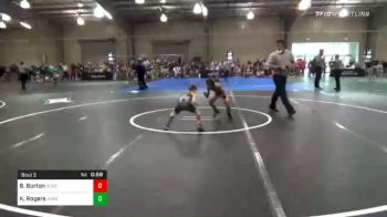 58 lbs Prelims - Brayden Burton, Duncan Demon WC vs Kenneth Rogers, Avengers