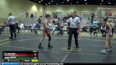 91 lbs Round 2 (6 Team) - Gabe Snider, Mi Pitbull vs Ty Whitten, Indiana Outlaws