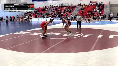 174 lbs Cons. Round 3 - Braden Strohl, Alvernia University vs Eli Cassady, Otterbein University