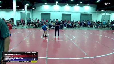 165 lbs Placement Matches (16 Team) - Mason McDonnell, California vs Matthew Gorbatuk, New Jersey