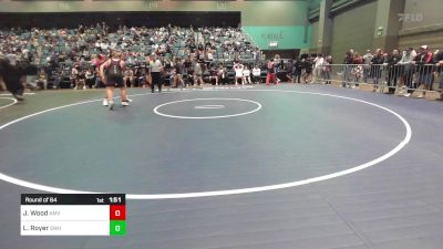 215 lbs Round Of 64 - Jayden Wood, Amador Valley vs Lynkin Royer, Sweet Home