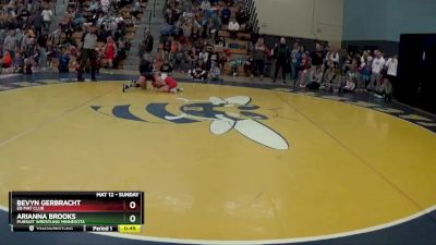 70 lbs Quarterfinal - Bevyn Gerbracht, EB Mat Club vs Arianna Brooks, Pursuit Wrestling Minnesota