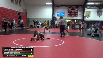 1st Place Match - Layton Cole Lambert, Mediapolis Youth Wrestling vs Bryer Grandinetti, Mount Pleasant Youth Wrestling