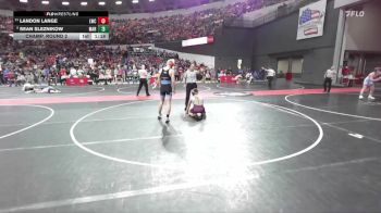 160 lbs Champ. Round 2 - Sean Sleznikow, Marshfield vs Landon Lange, Luxemburg-Casco Wrestling Club