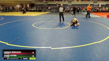 50 lbs Champ. Round 1 - Ryder Sather, St. Peter vs Konrad Beermann, Wabasso