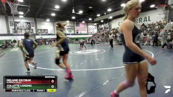 115 lbs Semifinal - Collette Langmo, Vista Murrieta vs Melanie Escobar, Murrieta Valley