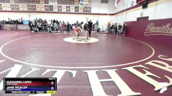 160 lbs Champ. Round 2 - Alexandra Lopez, Unattached vs Jamie Micallef, Skyline College