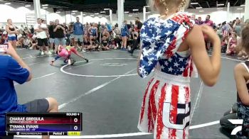 50 lbs Round 4 (6 Team) - Tyanna Evans, Buccaneers WC vs Charae Gregula, Revolution Elite