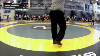 132 lbs Semifinal - Logan Rhodes, Yale vs Jordan Henderson, Indian Lake