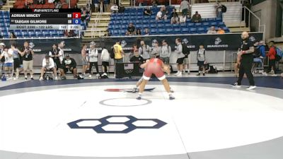 132 lbs Cons. Sub-rd Of 32 - Adrian Mincey, Minnesota vs Taegan Gilmore, Ohio