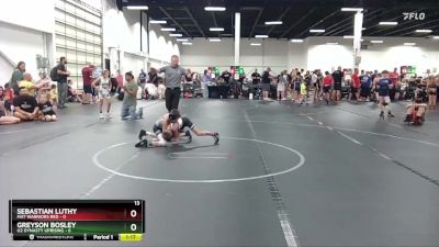 52 lbs Round 3 (6 Team) - Greyson Bosley, U2 Dynasty Uprising vs Sebastian Luthy, Mat Warriors Red