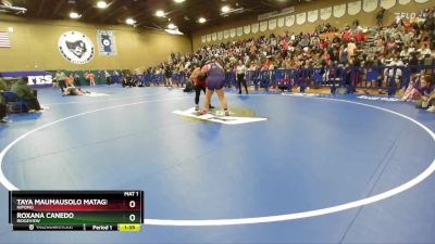 235 lbs Semifinal - Roxana Canedo, Ridgeview vs Taya Maumausolo Matagi, Nipomo