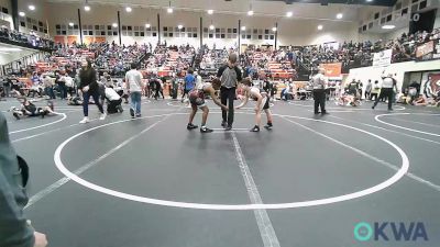 110 lbs Consolation - Carson Rojas, Spiro Bulldog Wrestling vs JaMarcus Siemens, Team Tulsa Wrestling Club