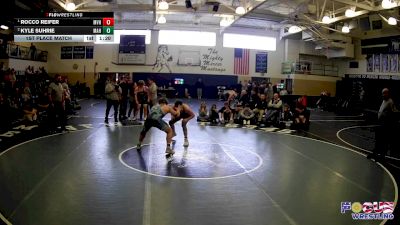 215 lbs 1st Place Match - Rocco Reifer, Moshannon Valley Hs vs Kyle Suhrie, Mercer Area Hs