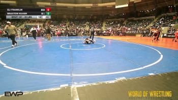 49 lbs Semifinal - Eli Franklin, Mighty Warriors Wrestling Academy vs Braxton Kilker, NO LIMIT WRESTLING CLUB