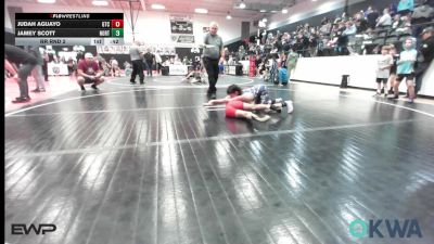 80-85 lbs Rr Rnd 2 - Judah Aguayo, Grove Takedown Club vs Jamey Scott, Northeast Take Down Club