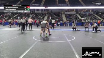 150 lbs 1st Place Match - Teagan Bright, Falcon Empire vs Taiylor Crowder, Derby