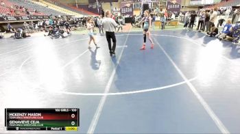 100 lbs 7th Place Match - McKenzy Mason, Team Owls Wrestling Club vs Genavieve Ceja, Team Owls Wrestling Club