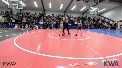 49 lbs Consolation - Ross Shimonek II, Pawhuska Elks Takedown vs Jericho Cole, Salina Wrestling Club