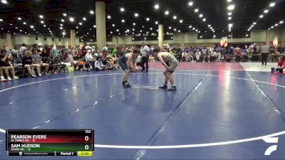 132 lbs Round 3 (4 Team) - Sam Hudson, Stars WC vs Pearson Evers, EL Libres WC