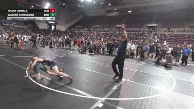 100 lbs Cons. Quarters - Julian Daniels, Olympian Wrestling vs Walker Schellman, Mountain Grapplers Wrestling Club